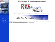 Tablet Screenshot of kfa.at