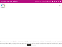 Tablet Screenshot of kfa.co.uk
